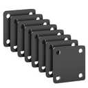 1/8 Square Steel Plate Base 4x4 for Tile, Hot Rolled Weldable A36 Flat Metal Plate Sheet 4 inch with Holes 8 Pack
