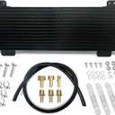 Low Pressure Drop Transmission Oil Cooler LPD47391 40K Trans Cooler Compatible with Heavy Duty 40,000 GVW Max including Mounting Hardware, Towing Applications and Advanced Cooling Protection 47391 (BLACK)