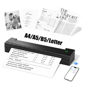 NDYIN Portable Printers Wireless for Travel, N80 Wireless Thermal Printer Bluetooth Inkless Printer Support 8.5" X 11" US Letter & A4, Compatible with iOS, Android, Laptop