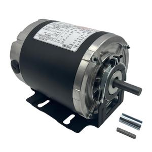 GF2024 Electric Fan Motor 1/4 hp, 1725 RPM, 115 Volts, 60Hz, 48 Frame, ODP, Ball Bearing Belt Drive, Replacement for AO Smith