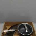 MSMK 1.5 Quart Saucepan with lid, Burnt also Non stick, Induction, Scratch-resistant, Small Cooking Pot (Hard .Anodized Grey)