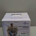 Cold Therapy Machine,Programmable Timer Knee Ice Machine with Silent Pump,Knee Replacement System for Cryotherapy Pain Sports Injuries,Ice Therapy Ankle/Leg/Shoulder/Back/Hip (Grayish White)