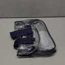 Trail maker Clear Backpack Heavy Duty with Padded Straps, Side Pockets for Kids, Boys, Girls, School, Stadium Approved Events (Navy)