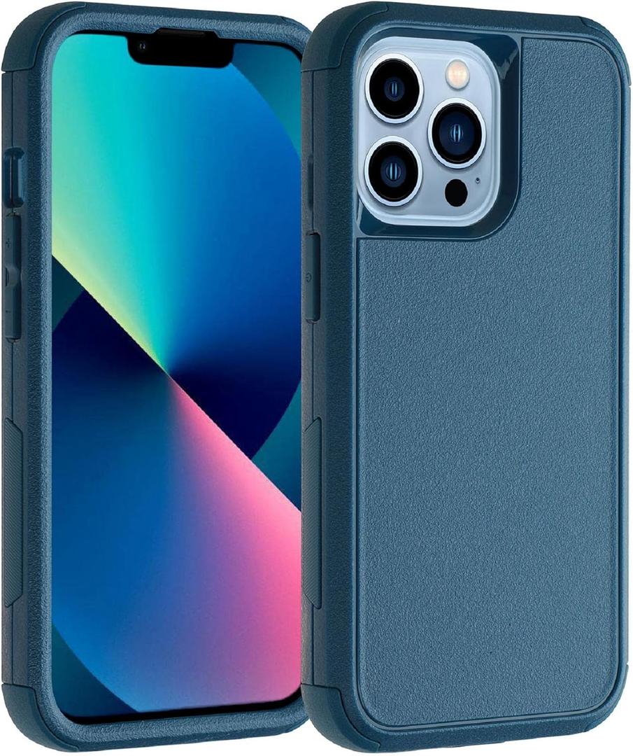 Co-Goldguard for iPhone 13 Pro Max Phone Case3 Layer Durable for iPhone 13 Pro Max Case[Shockproof] [Dropproof] Heavy Duty Protection Phone Case for iPhone 13 Pro Max, 6.7 inch (Blue)