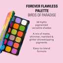 Revolution, Forever Flawless Palette, 18 Pigmented Makeup Shades of Mattes & Shimmers, Vegan & Cruelty-Free, Birds of Paradise, 7.76 oz