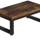 Wooden Step Stools with Anti Slip Pat for Adult, Heavy Duty Bedside Foot Stools with 400-LBS Capacity for High Beds, 7" Tall Bed Steps for Bedroom Kitchen Bathroom, Rustic Brown