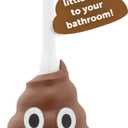 Maplefield Funny Poop-Shaped Decorative Toilet Plunger, Put The LOL in Bathroom Mishaps, Funny Plunger for Kids and Guests Bathrooms, Hilarious Gag Gift and Bathroom Unclogger Accessory