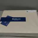 Bedsure Queen Sheet Set, Rayon Derived from Bamboo, Cooling Sheets, PureWoven, Breathable & Soft, Deep Pocket Up to 16", Hotel Luxury Silky Bedding for Hot Sleepers, Light Beige