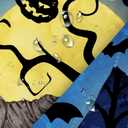 pinata Halloween Shower Curtain for Bathroom, Halloween Bathroom Decor, Ghost Shower Curtain Pumpkins Bath Curtains with Hooks 72x60