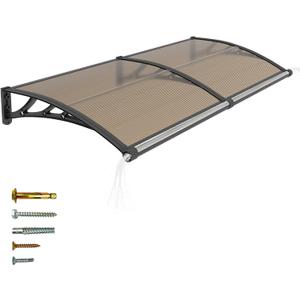 Door Awnings Exterior, 40x60 Inch UV/Rain/Snow Proof Awning for Outside