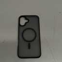 TORRAS for iPhone 16 Plus Case, [Compatible with MagSafe] [Military-Grade Drop Tested] Translucent Magnetic Slim Protective Case for iPhone 16 Plus Anti-Fingerprint Anti-Scratch 6.3", Black