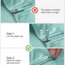 G4Free Womens UPF 50+ Sun Shirts Lightweight Quick Dry Long Sleeve Workout Tops Lightweight Running Pullover (Blue, XL)