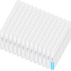 Zhehao 200 Pcs Mini Spray Bottles 3 ml Clear Plastic Perfume Bottles Refillable Fine Mist Perfume Atomizer Portable Empty Sample Containers for Cleaning, Essential Oils, Travel