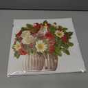 XTF2015 Flower Bouquet Birthday Cards with MUSIC & LIGHTS, Happy Birthday Cards, Lily Daisy Carnations, Anniversary Card, Paper 3D Pop Up Bouquet Greeting Card Gift for Mom Wife Women