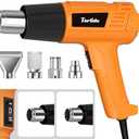 Tarlido Heat Gun 1500W 572°F-932°F(300°C-500°C) Fast Heating Heavy Duty Hot Air Gun Kit Variable Temperature Control Overheat Protection with 4 Nozzles for Crafts, Shrinking Pvc, StrippingPaint ﻿