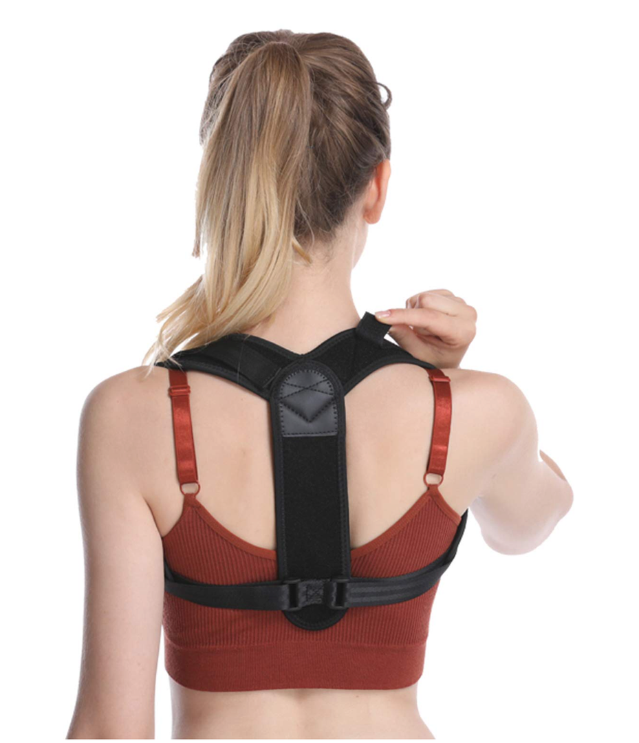 HLOES Posture Corrector for Women and Men, Black, One Size