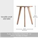 MH London Side Table - Wandsworth Wooden End Table - Exclusively Designed Hand Crafted Small Tables - Contemporary Triangle End Table for Living Room, Bedroom Bedside Tables and Office, Natural
