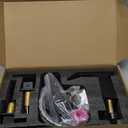 RUITHOE Bathroom Faucet 3 Hole, Matte Black Waterfall Bathroom Faucets, 8 Inch Widespread Modern Bathroom Sink Faucet & Parts, Wide Spread Touch On Three Hole 2 Handle Bath Vanity Faucet Mixer