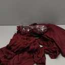 60 PCS Burgundy Gauze Cheesecloth Napkins,20x20 Inch Gauze Napkin Rustic Wrinkled Cheesecloth Napkin Bulk Washable Dinner Table Napkins for Wedding Party Bridal Shower Baby Shower Events Decor