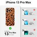 Phone Case for iPhone 13 Pro Max Case Gold Tortoiseshell Print TPU Slim Phone Cover for Women Girls Grily Brown Shockproof Phone Cover for iPhone 13 Pro Max, Tortoise Print