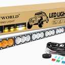 SKYWORLD 44 Inch 240W Dual Color Single Row LED Light Bar Kit