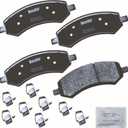 Bendix Priority1 CFM1084 Semi-Metallic Front Brake Pads for Select Models Chrysler Aspen, Dodge Dakota, Durango, Ram 1500, Mitsubishi Raider, 1500 Classic, Dakota