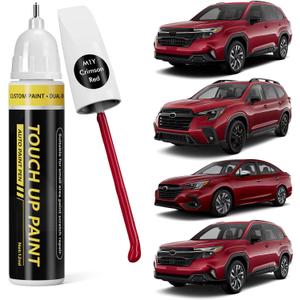 (Crimson Red(M1Y) Touch Up Paint for SUBARU, Car Paint Scratch Repair Kit, 2 in 1 Premium Scratch Remover Pen with Exact Color-Matched (Crimson Red (M1Y) for 2025 Outback/2024 Crosstek/2024 Ascent/2024 Impreza/2025 Legacy/2024 WRX/2024 BRZ)