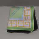 Printed American Learning Mahjong Mat (33x33), Anti-Slip, Noise-Reducing, Mahjong Table Mat for Mah-jongg, Poker, Board Games, Dominoes, and Card (Green and Yellow)