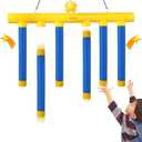 Reflex Drop Sticks Challenge Game, Hand Eye Coordination Training Toy, Reaction Time Training, Hand Speed Challenge Games, Adjustable Speed Catching Sticks Game (A) (Yellow)