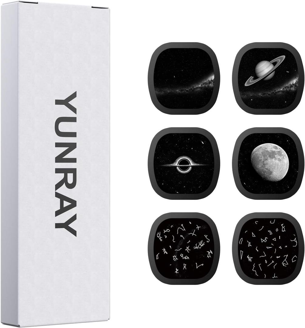 YUNRAY Galaxy Projector Disc – Ultra HD Projector Slide, Compatible with YUNRAY Galaxy Projector Pro and Model SKE-TKQ01 & BL-DQY02 (Pro Version) Projectors – 6 Disc Set