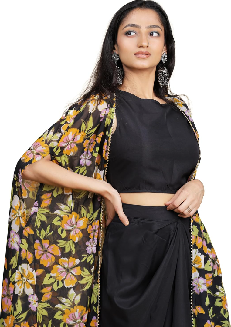 Indian Kurta Set For Women | Ethnic Kurta Set with Pant For Festive and Party | Traditional Outfit Co-ord Set L