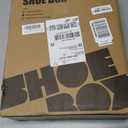 SEE SPRING XLarge Shoe Storage Box Fit Size 11, Clear Plastic Stackable Shoe Organizer for Closet, Space Saving Foldable Shoe Rack Sneaker Container Bin Holder, 12 Pack Clear