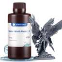 ANYCUBIC Water Washable 3D Printer Resin 2.0, 405nm High Precision 3D Resin, Low Shrinkage Photopolymer Resin for 4K/8K/12K Capable LCD DLP Resin 3D Printer Printing (Grey, 500g)