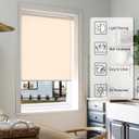 LazBlinds No Tools No Drill Cordless Roller Shades, Light Filtering Roller Blinds for Windows, Thermal Insulated UV Protection Roll Up Window Blinds and Shases, 24'' W x 72'' H, Beige