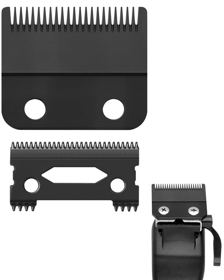 Replacement Blade Set for StyleCraft and Gamma+ Clipper Series - Includes Moving and Fixed Blades - Professional Replacement Blades - Smooth Feed