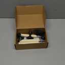 Battery Operated LED Window Candle, Dusk to Dawn Light Sensor, Aged Bronze Plastic Base, Amber Flicker Flame, 8-7/8 Inch