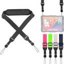 Universal Shoulder Strap, Neoprene Padded Bag Strap with Double Adjustable Buckles, Replacement Comfortable Neck Lanyard for Camera, Cellphone Tablet,iPad, Laptop, Binocular, Luggage Bag(Black)