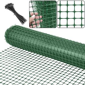 Plastic Garden Fence Animal Barrier,3.28 x 66 FT Heavy Duty Hard Plastic Mesh Fencing,Reusable Safety Temporary Fence Roll with Zip Ties,Snow Fence for Pool Deer Rabbit Chicken Dog Poultry-Green