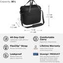 Hydro Flask Carryout Cooler - Insulated Portable Soft Cooler - 30 L Capacity in Black