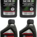 TOYOTA Genuine OEM 00279-0WQTE-01 Oil (4 QUARTS)