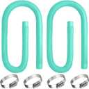 Saintrygo 2 Sets Replacement Pool Hose for Above Ground Pools 1.5 x 4.9ft Long Pool Filter Pump Hoses Replacement Swimming Pool Hose Upgraded Pool Skimmer Hose Compatible with 10531to 25016(Lake Blue)