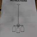 3-Light Modern Farmhouse Black Pendant Lights Kitchen Island, Adjustable Height Contemporary Chandeliers for Dining Room Light Fixture Hanging, Clear Glass Shade