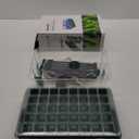 BlumWay Seed Starter Tray with Grow Light,2 Pack 80 Cells Seedling Tray Kit with Humidity Dome/Indoor Plant Starter Kit, Adjustable Brightness Plant Germination Trays