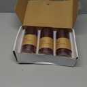 3x6 Inch Burgundy Pillar Candles Set of 3 - Decorative Unscented Pillar Candle, Long Burning Dripless and Smokeless Large Candles Pillar for Wedding Table, Christmas Decor, Dark Red