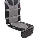 Lusso Gear Car Seat Protector - Waterproof Seat Protector & Non-Slip Backing - Waterproof Car Cover & Easy Clean-Up - Dual Mesh Storage Pockets & Travel Convenience - Gray