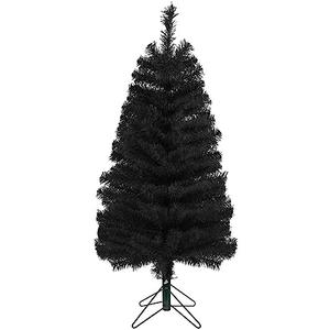 CCINEE 3 Feet Christmas Tree Decor with Stable Stand Artificial Full Black Tree Xmas Decorations for Themed Party Indoor Outdoor Living Room Home