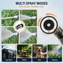 Pressure Washer Gun, High Pressure Jet Hose Nozzle, 3 Spray Modes Handheld Pressure Washer Nozzle for 3/4" Garden Hose, Watering Sprayer for Cleaning Yard Patio Car Pets, Easy to Install