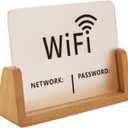 Wifi password signs creative vertical desktop American modern Simplicity, Wifi signs for home decor Classic Custom Design (Wood Base)