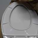 Bemis 7300SLEC Slow Close Toilet Seat, Easy Clean Hinges and Durable Plastic Seat, Made in USA, Elongated, White
