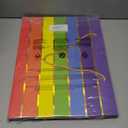 Cmecial 16" Extra Large Gift Bags with Tissue Papers, Multicolor Striped, 4 Pack, Rainbow Theme, Multiple Occasions